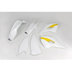 Kit Plásticos Ufo Husqvarna Te/Fe 15-16 Blanco/Amarillo. 