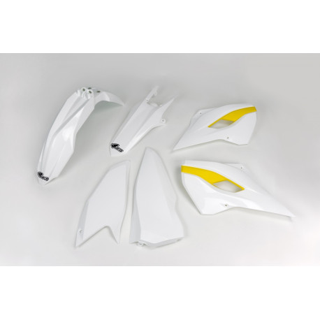 Kit Plásticos Ufo Husqvarna Te/Fe 15-16 Blanco/Amarillo. 