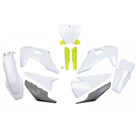 Kit Completo Plásticos Ufo Husqvarna Tc/Fc 19-22 Blanco/Gris.