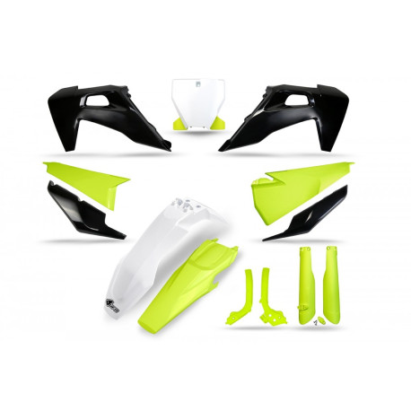 Kit Completo Plásticos Ufo Husqvarna Tc/Fc 19-22 Blanco/Negro.