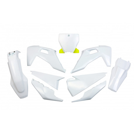 Kit Plásticos Ufo Husqvarna Tc/Fc 19-22 Blanco/Amarillo.