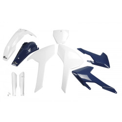 Kit Completo Plásticos Ufo Husqvarna Tc/Fc 16-18 Blanco/Azul.