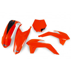 Kit Plásticos Ufo Ktm Sx 85 13-17 Naranja Flúor.