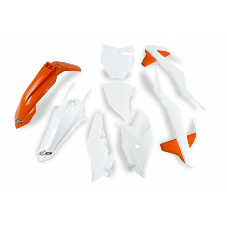 Kit Plásticos Ufo Ktm Sx 85 18-23 Naranja/Blanco.