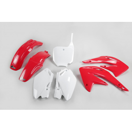 Kit Plásticos Ufo Honda Cr 85 r 03-07 Rojo/Blanco.