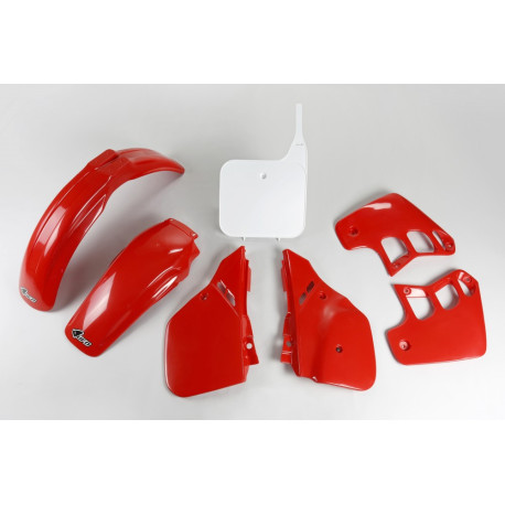 Kit Plásticos Ufo Honda Cr 125 r 89-90 Rojo/Blanco.