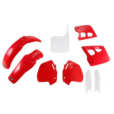 Kit Plásticos Ufo Honda Cr 125 r 91-92 Rojo/Blanco.