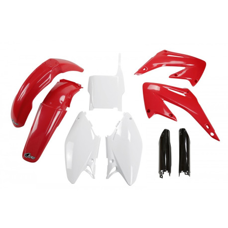 Kit Completo Plásticos Ufo Honda Cr 125/250 r 05-07 Rojo/Blanco.