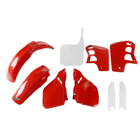 Kit Completo Plásticos Ufo Honda Cr 500 r 89-90 Rojo/Blanco.