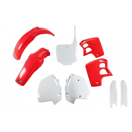 Kit Completo Plásticos Ufo Honda Cr 500 r 95-00 Blanco/Rojo.