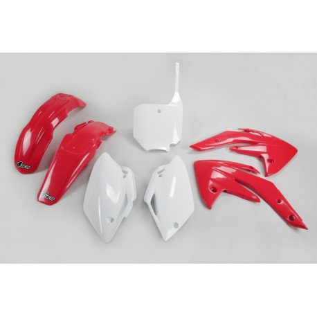 Kit Plásticos Ufo Honda Crf 150 r 07-23 Rojo/Blanco.