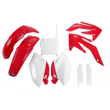 Kit Completo Plásticos Ufo Honda Crf 250 r 04-05 Rojo/Blanco.