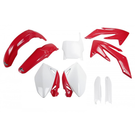 Kit Completo Plásticos Ufo Honda Crf 250 r 06-07 Rojo/Blanco.