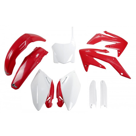 Kit Completo Plásticos Ufo Honda Crf 250 r 08-09 Rojo/Blanco.