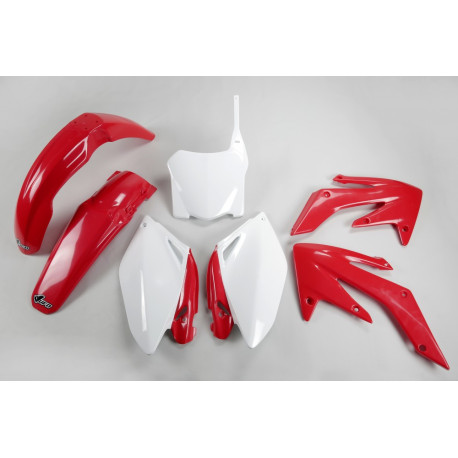 Kit Plásticos Ufo Honda Crf 250 r 08-09 Rojo/Blanco.