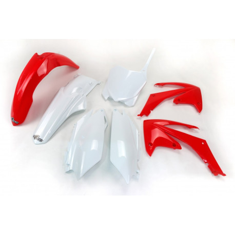 Kit Plásticos Ufo Honda Crf 450 r 11-12 Rojo/Blanco.