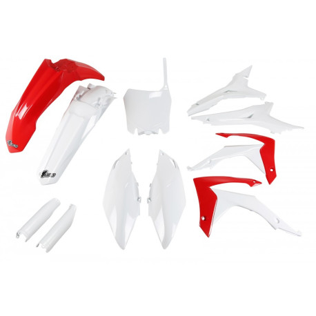 Kit Completo Plásticos Ufo Honda Crf 250 r 14-17 Rojo/Blanco.