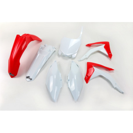 Kit Plásticos Ufo Honda Crf 250 r 14-17 Blanco/Rojo.