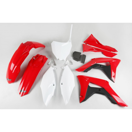 Kit Plásticos Ufo Honda Crf 250 r 18-21 Rojo/Blanco.