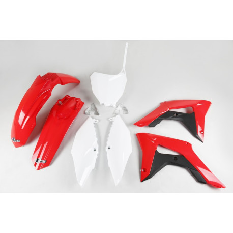 Kit Plásticos Ufo Honda Crf 250 r 18-21 Rojo/Blanco.