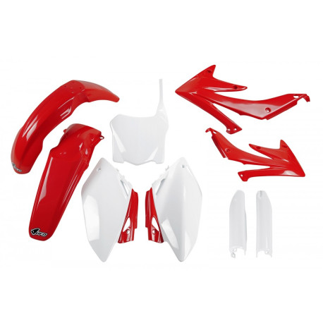 Kit Plásticos Ufo Honda Crf 450 r 2008 Rojo/Blanco.