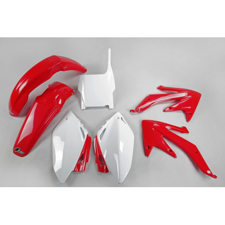 Kit Plásticos Ufo Honda Crf 450 r 2008 Rojo/Blanco.