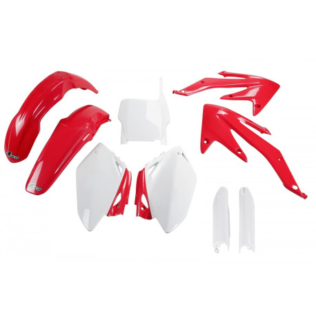 Kit Completo Plásticos Ufo Honda Crf 450 r 05-06 Rojo/Blanco.