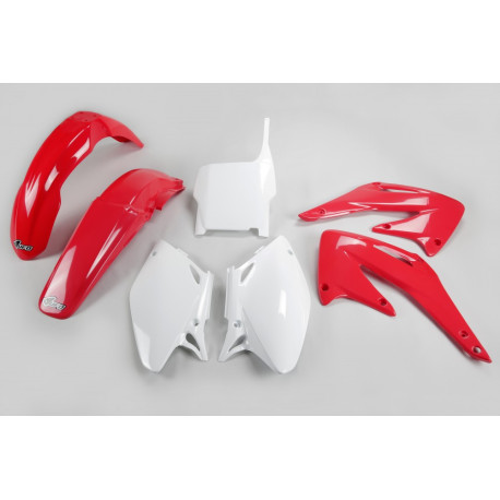 Kit Plásticos Ufo Honda Crf 450 r 2004 Rojo/Blanco.