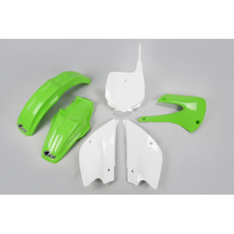 Kit Plásticos Ufo Kawasaki Kx 85 2000 Verde/Blanco.