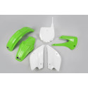 Kit Plásticos Ufo Kawasaki Kx 85 2000 Verde/Blanco.