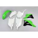 Kit Plásticos Ufo Kawasaki Kx 85 14-21 Verde/Blanco.