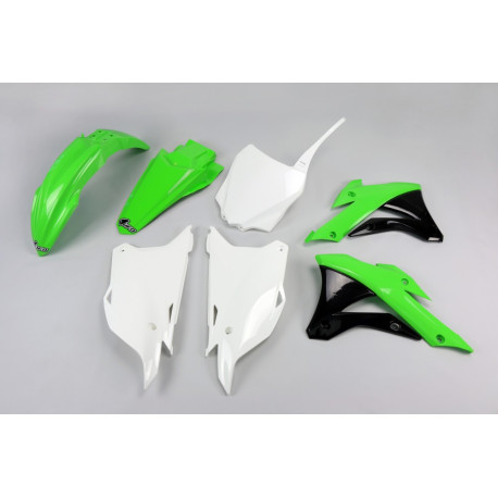 Kit Plásticos Ufo Kawasaki Kx 85 14-21 Verde/Blanco.