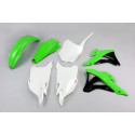 Kit Plásticos Ufo Kawasaki Kx 85 14-21 Verde/Blanco.