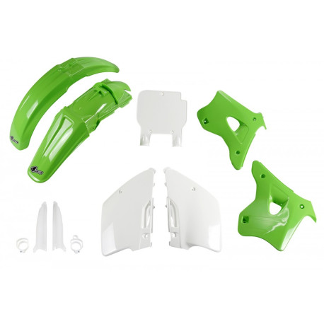 Kit Completo Ufo Kawasaki Kx 125/250 94-95 Verde/Blanco.