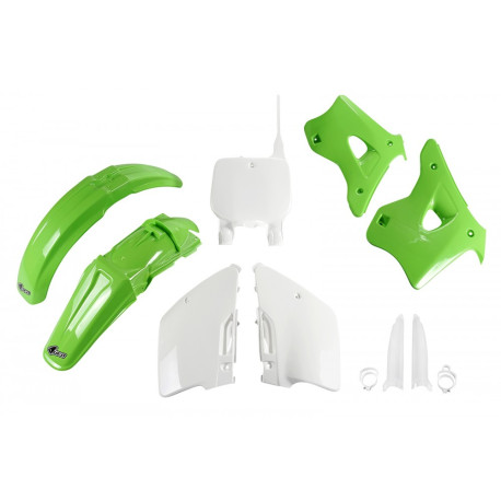 Kit Completo Ufo Kawasaki Kx 125/250 96-98 Verde/Blanco.