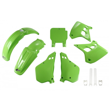 Kit Completo Ufo Kawasaki Kx 250 90-91 Verde.