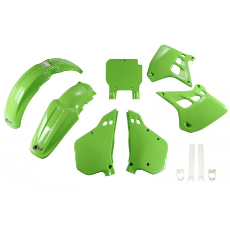 Kit Completo Ufo Kawasaki Kx 250 90-91 Verde.