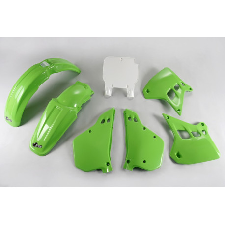 Kit Ufo Kawasaki Kx 250 90-91 Verde/Blanco.