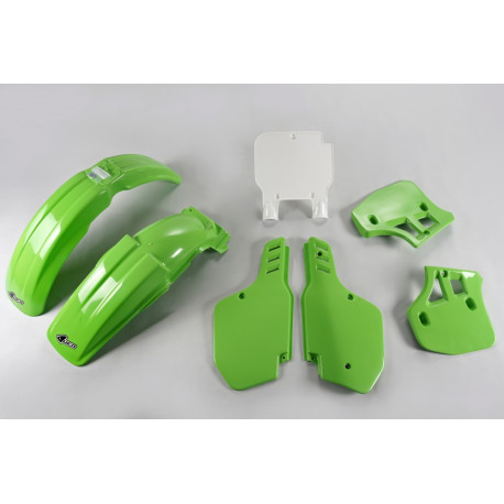 Kit Ufo Kawasaki Kx 500 89-92 Verde/Blanco.