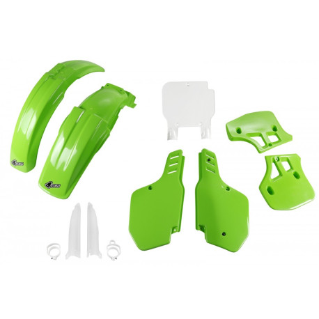 Kit Completo Ufo Kawasaki Kx 500 93-95 Verde/Blanco.