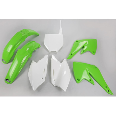 Kit Ufo Kawasaki Kxf 250 04-05 Blanco/Verde.