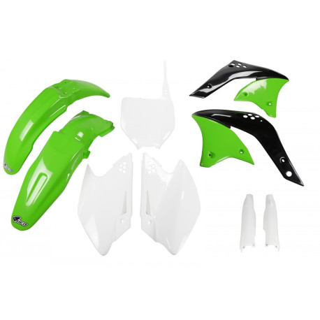 Kit Completo Ufo Kawasaki Kxf 250 2006 Blanco/Verde.