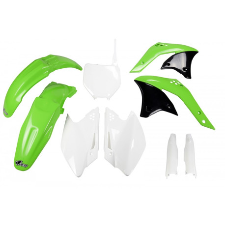 Kit Completo Ufo Kawasaki Kxf 250 2007 Blanco/Verde.