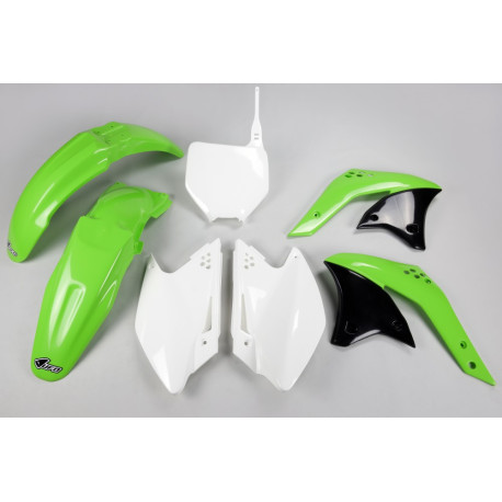 Kit Ufo Kawasaki Kxf 250 2007 Blanco/Verde.