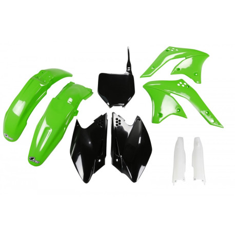 Kit Completo Ufo Kawasaki Kxf 250 2008 Blanco/Verde.