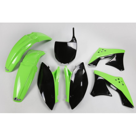 Kit Ufo Kawasaki Kxf 250 09-12 Verde/Negro.