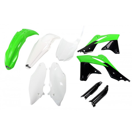 Kit Completo Ufo Kawasaki Kxf 250 13-16 Verde/Blanco.