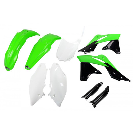 Kit Completo Ufo Kawasaki Kxf 250 13-16 Verde/Blanco.