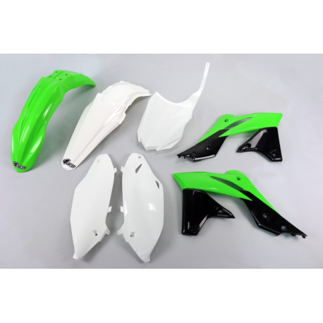 Kit Ufo Kawasaki Kxf 250 13-16 Verde/Blanco.