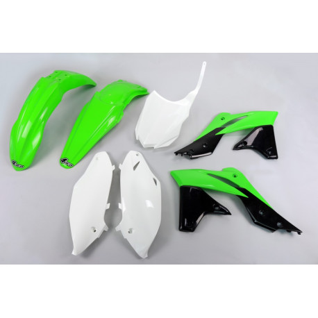 Kit Ufo Kawasaki Kxf 250 13-16 Verde/Blanco.